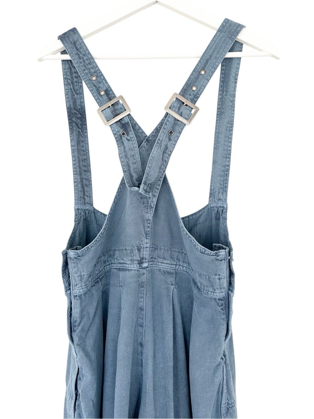 Free People | We The Free • Felix Tapered Overalls Flint Stone Blue - Picture 4 of 14